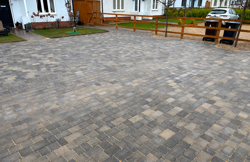 Block paving colour and pattern options