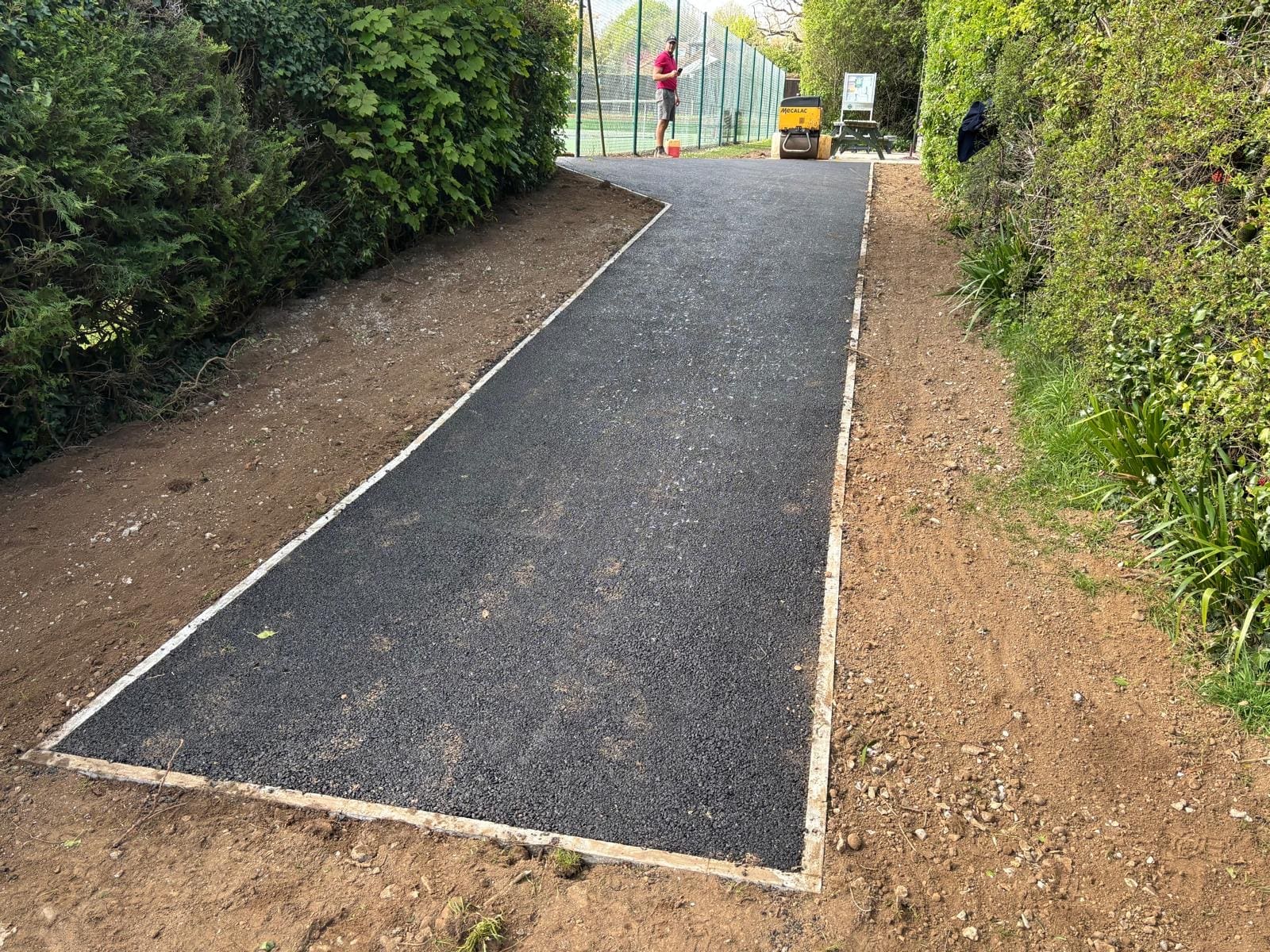 Garden path and landscaping completed by Test Valley Paving