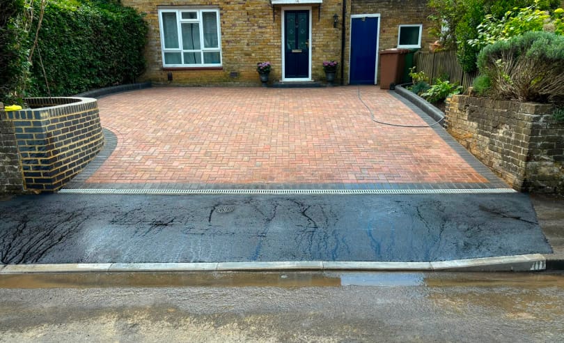 Groundworks for a shared private access road
